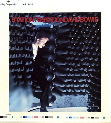 David Bowie Unreleased “station To Station” Color Album Cover Slick
