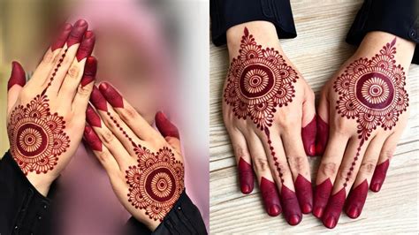 Easy Mandala Mehndi Design For Beginners Floral Mehndi Design