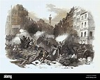 The Revolution in France: Barricade of the Faubourg St. Antoine, Paris ...