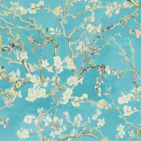 Walls Republic Almond Blossom Bold Floral Wallpaper Turquoise Paper