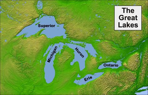 Map Of The Great Lakes