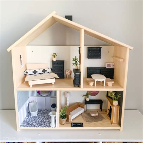 Ikea Dollhouse Fully Furnished Miniature Wooden Dollhouse With