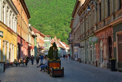Old Town Of Brasov Romania Editorial Stock Image Image Of Hall