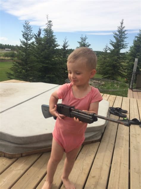 Photos Of 2 Year Old Alberta Boy Holding Gun Cause Viral Stir