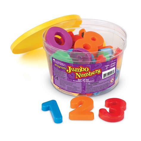 Learning Resources 36 Piece Jumbo Magnetic Numbers Set And Reviews