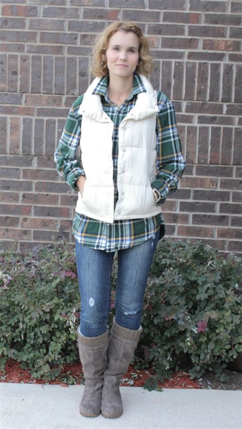 A Flannel A Vest The Perfect Pair Of Boots Mom Fabulous