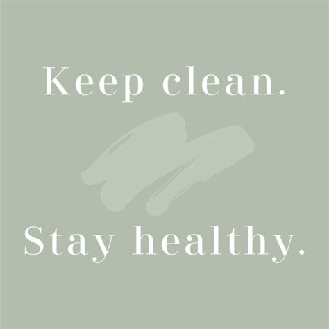 Keep Clean Stay Healthy Noteology