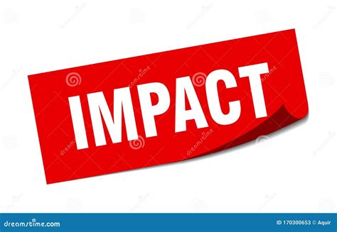 Impact Sticker Impact Square Sign Stock Vector Illustration Of Badge