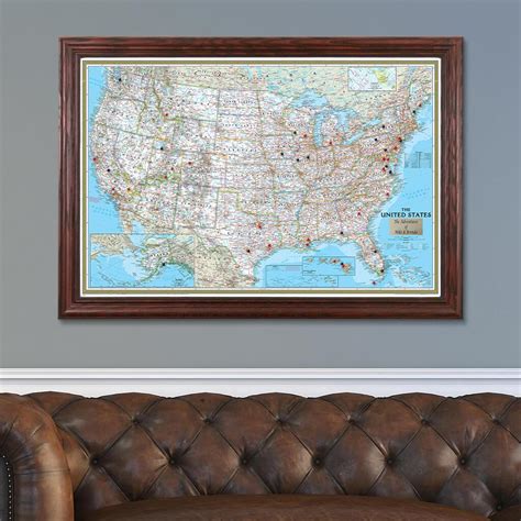 National Geographic Us Map United States Wall Map For Sale