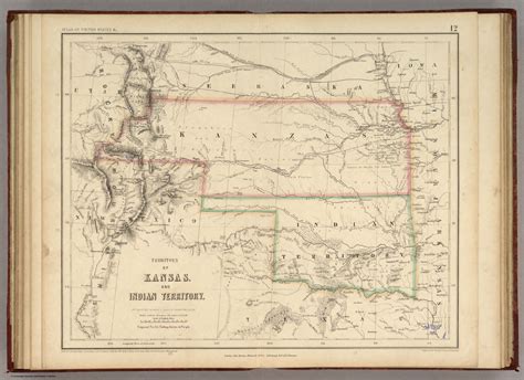 Territory Of Kansas And Indian Territory David Rumsey Historical Map