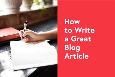 How To Write A Great Blog Article