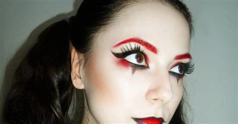 Classic Harley Quinn Makeup Black And Red - Harley Quinn Makeup Red And Black
