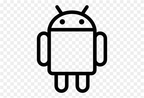 Robot Clipart Android Robot Clipart Blanco Y Negro Flyclipart