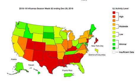 Places Where Flu Activity Has Been The Highest Route Fifty