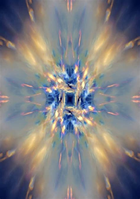 Abstract Rays Of Blue Fractals Intense Light Fb Professional Astrologer