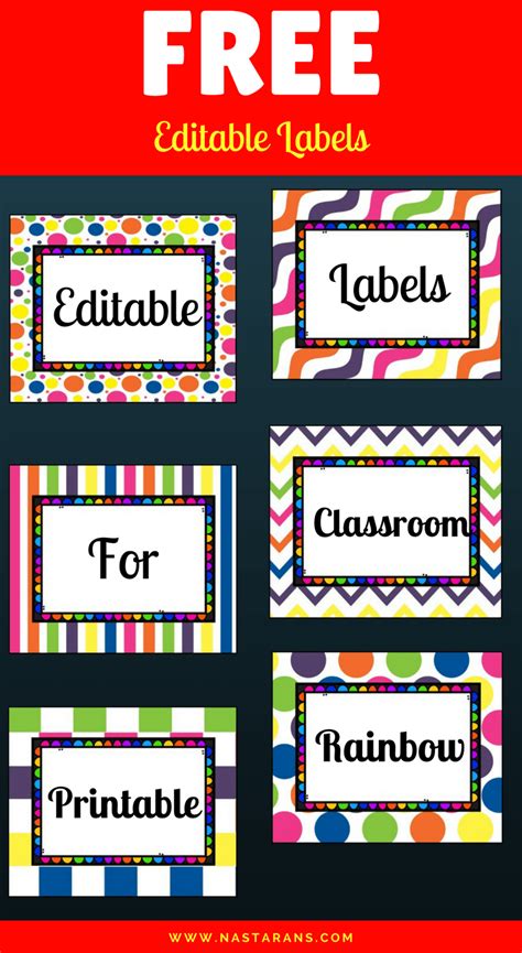 Free Printable And Editable Labels For Classroom Organization Classroom Labels Printables