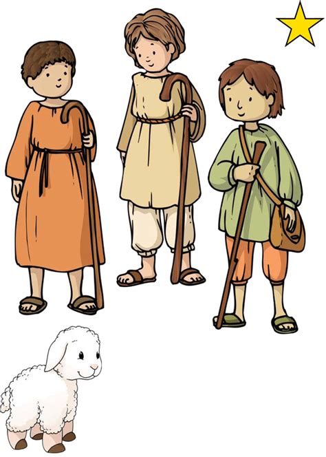 Een bijbelverhaal en kerstverhaal voor kinderen vanaf 8 jaar. Flanelplaat herders, kerst / med hyrderne der får besøg af ...
