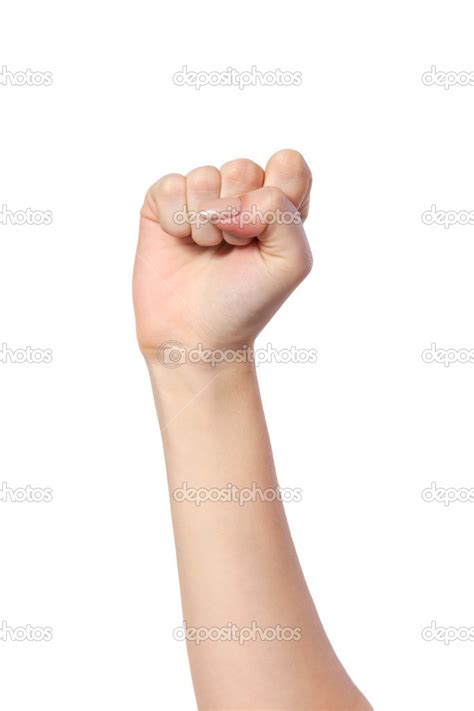 Female Hand With A Clenched Fist Stock Photo By ©bloodua 41863291
