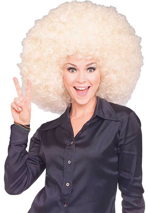 Super Afro Wig Blonde Blonde Afro Afro Wigs Costume Wigs