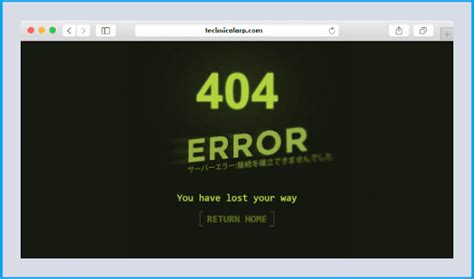 Free Error Page HTML Template Codepen Technical Arp