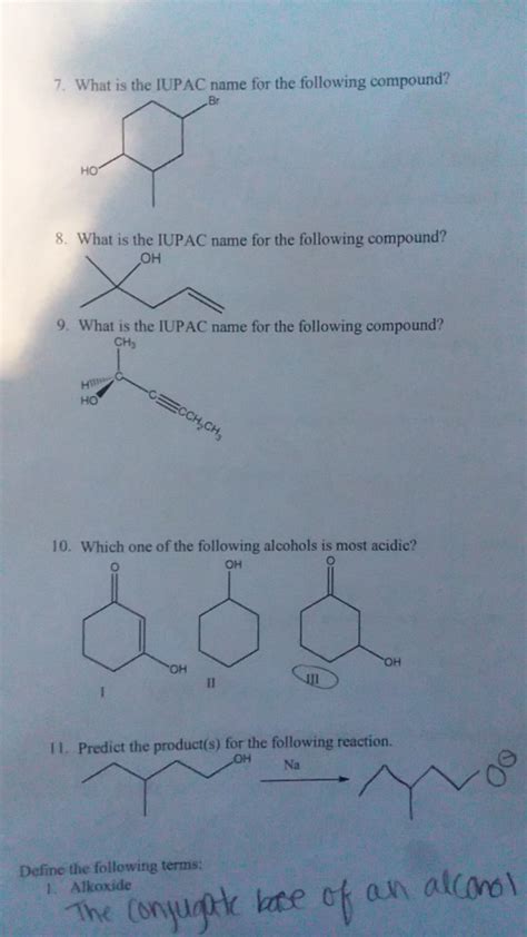 Solved Select The Correct Iupac Name For The Compound Vrogue Co