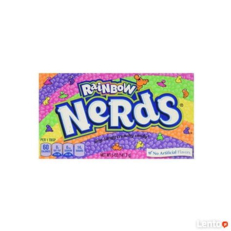 Archiwalne Cukierki Nerds Rainbow Wonka 141g Łódź