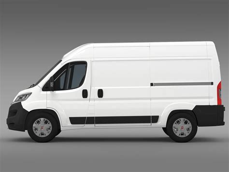 Fiat Ducato Van L2h2 2015 3d Model Cgtrader