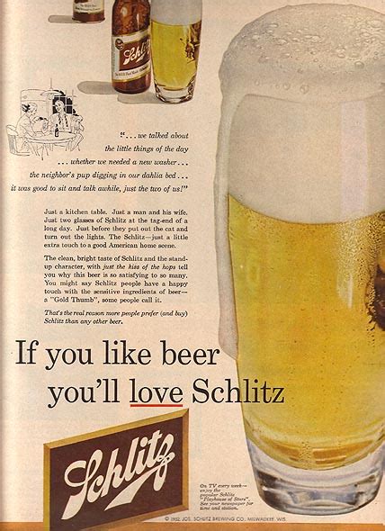 Schlitz Beer Ads