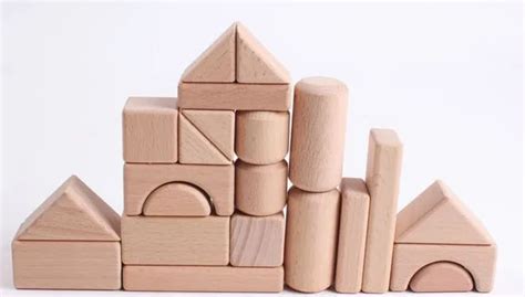Free Shippingnatural Wood Logs Building Blocks Geometric Shapes Wooden