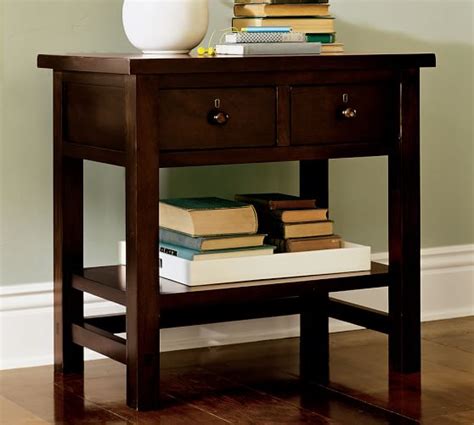 Farmhouse 2 Drawer Bedside Table Pottery Barn