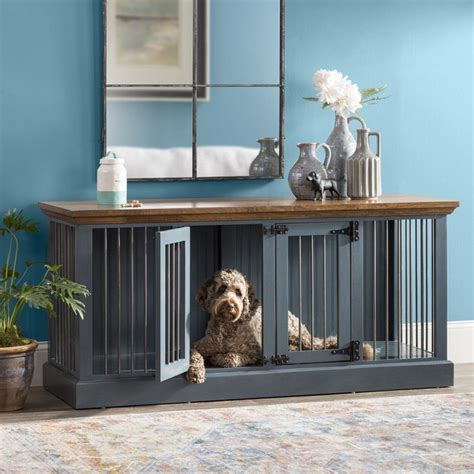 Damien Double Wide Credenza Pet Crate Pet Crate Dog Crate Dog Crate