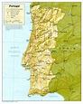 Portugal Physical Map - Full size | Gifex