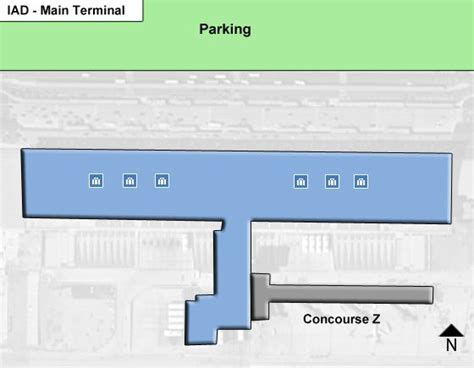 Washington Dulles Airport Map Iad Terminal Guide