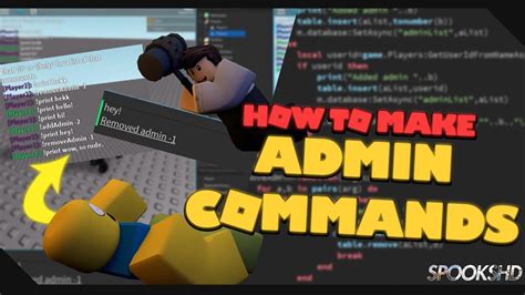 How To Make Admin Commands Roblox Tutorial Youtube