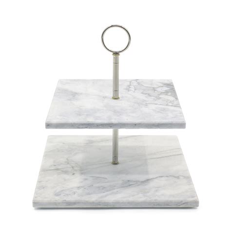2 Tier Marble Cake Standstone Serving Stand
