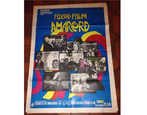 amarcord original italian movie poster 1973 charitystars