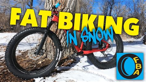 Snow Biking Fat Biking In Snow Fat Bike Asinine Youtube