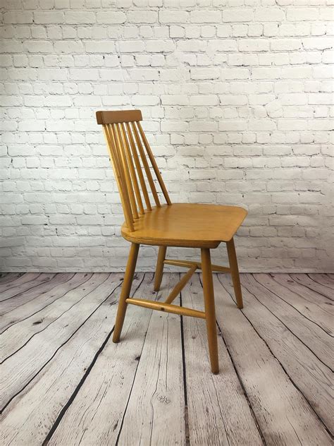 Vintage Ikea Wood Chair Scandinavian Chair Fanett Style Chair Ilmari