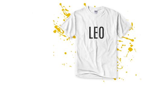 Custom Leo T Shirts Create Online At Uberprints
