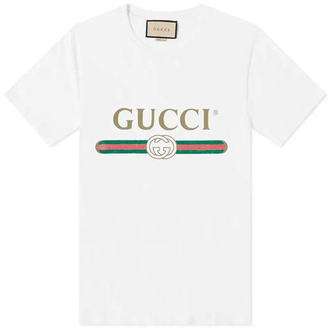 Gucci Fake T Shirt White Editorialist