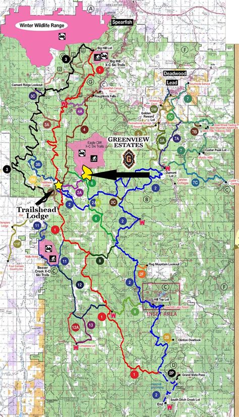 Black Hills Snowmobile Trail Map