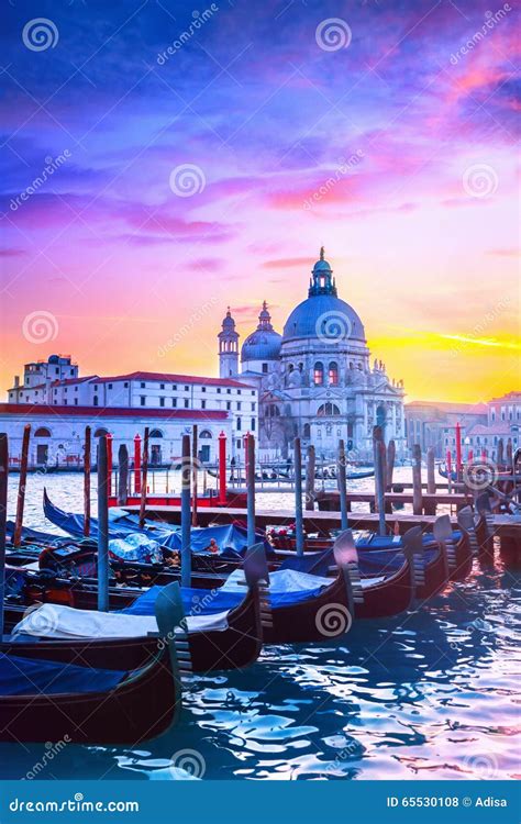 Sunset In Venice Stock Photo Image 65530108