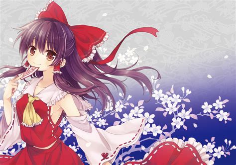 Hakurei Reimu Japanese Clothes Konayama Kata Miko Ofuda Touhou