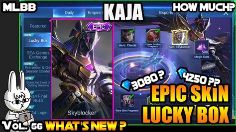 Kaja Epic Lucky Box Skyblocker Mobile Legends Whats New Vol 56 Youtube