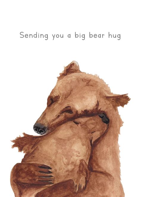 A Big Bear Hug Card Scribbler