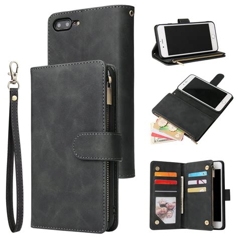 Iphone 8 Plus Wallet Case Iphone 7 Plus Case Dteck Soft Leather