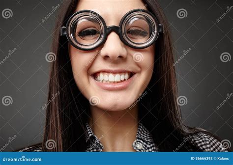 Female Nerd Closeup Stock Photo Image Of Background 36666392