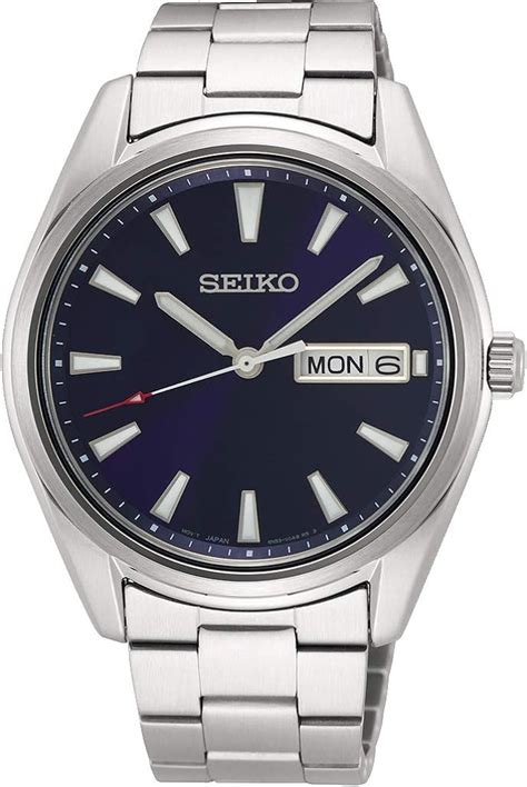 seiko men s analogue japanese quartz watch with stainless steel strap sur341p1 uk