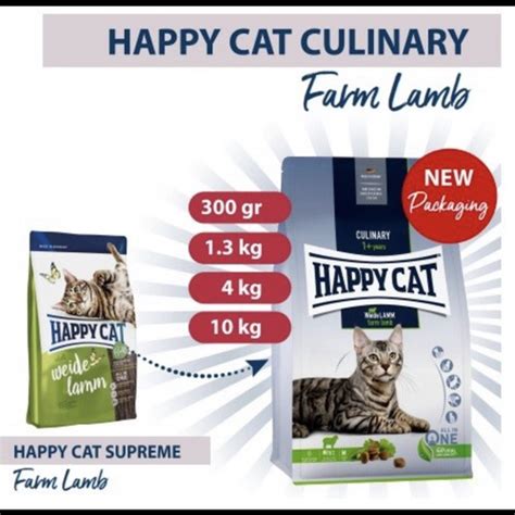 Jual Happy Cat Culinary Farm Lamb 13kg Makanan Kering Kucing