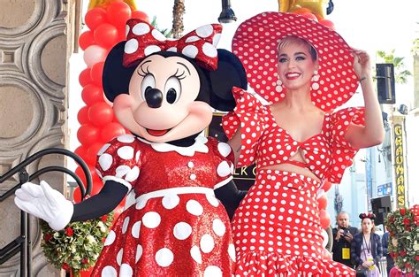 Katy Perry Honors Minnie Mouse During Hollywood Star Presentation Pics